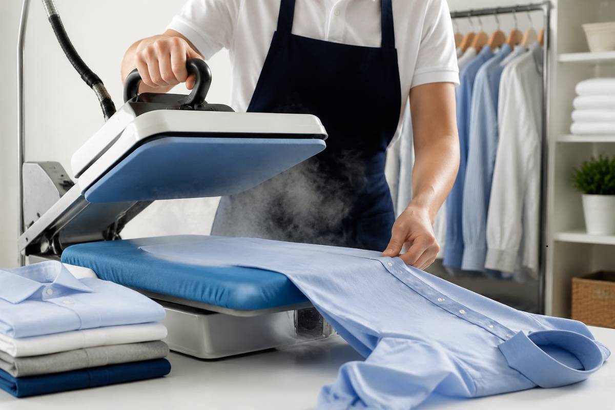 Fast and efficient steam ironing service for busy professionals