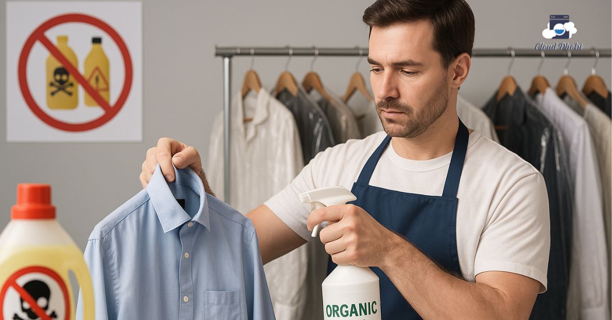 Eco-friendly organic dry cleaning process
