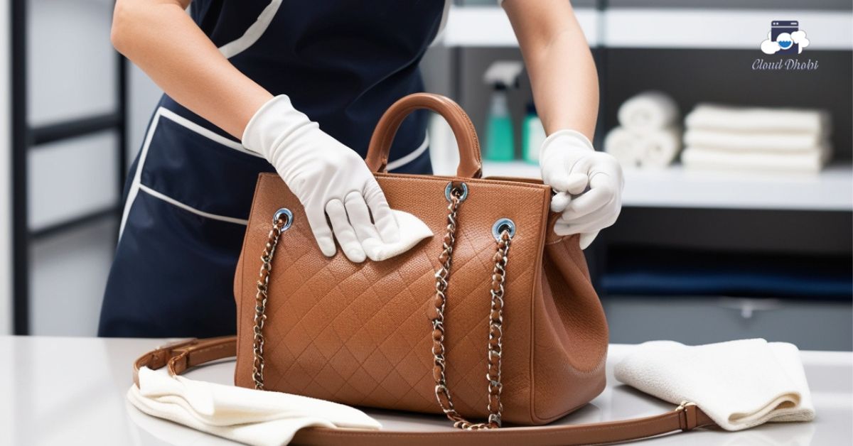 Cloud Dhobi accessory cleaning service for handbags, wallets, and luxury items in Delhi NCR