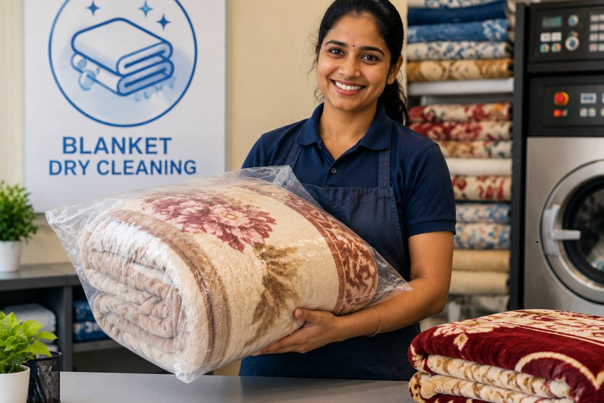 Best kambal dry clean price service with deep stain removal and hygienic blanket cleaning in Delhi.