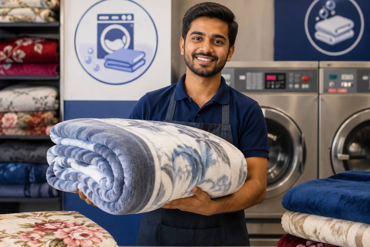 Expert quilt dry cleaning service for soft, fresh, and hygienic quilts with premium care