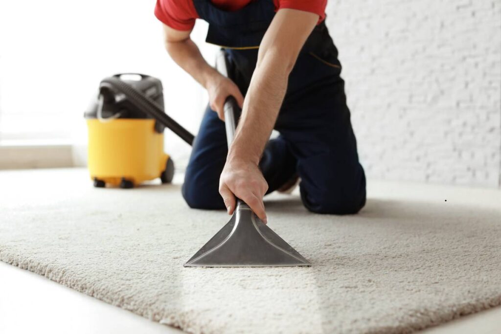 Carpet dry cleaning service with affordable pricing