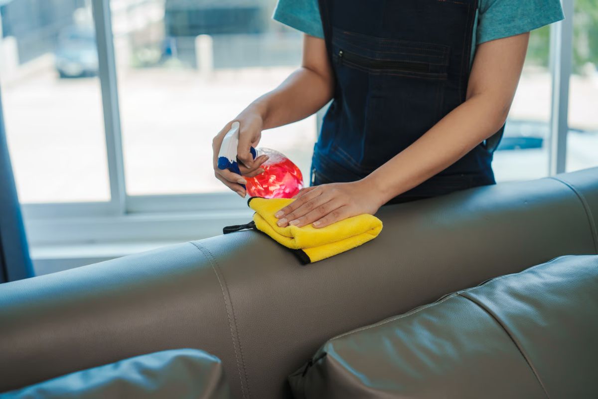 leather couch conditioning delhi - quality finish after professional cleaning