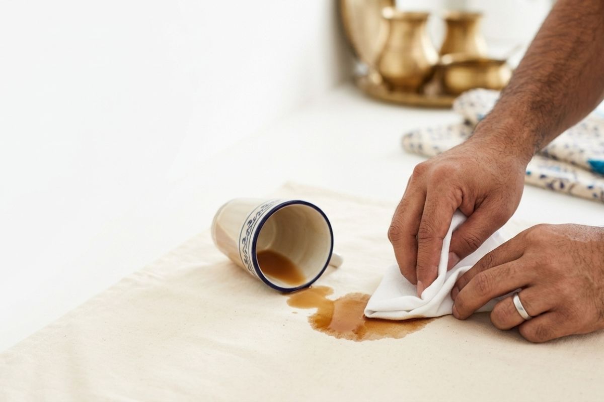 Coffee and Tea Stains by Cloud Dhobi laundry experts in Delhi NCR