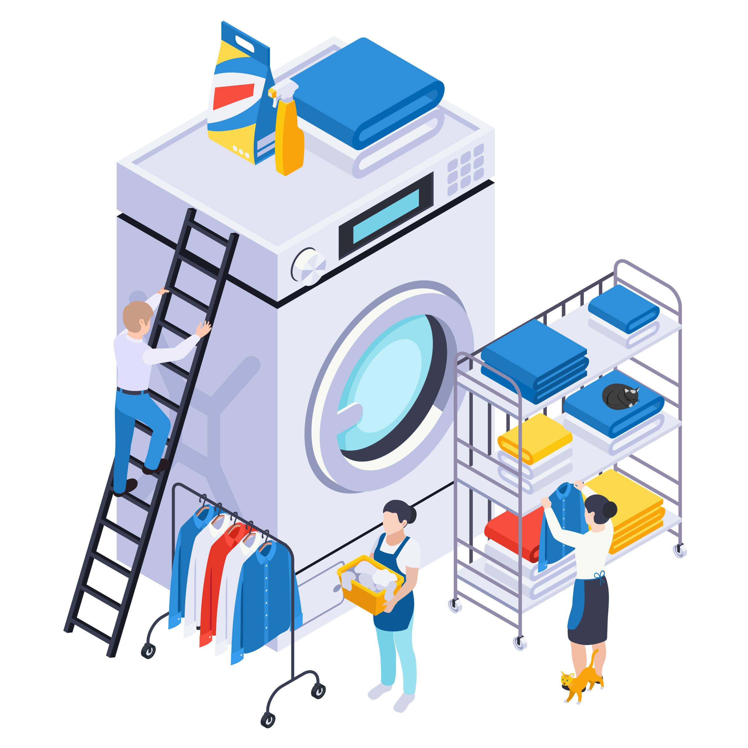 laundry franchise in india - process at the Cloud Dhobi facility