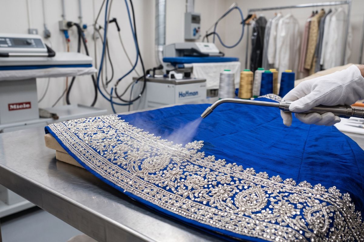 lehenga cleaning noida - quality finish after professional cleaning