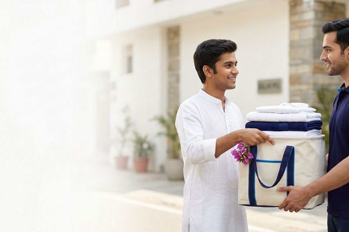 pg laundry plans ghaziabad - Cloud Dhobi team at work