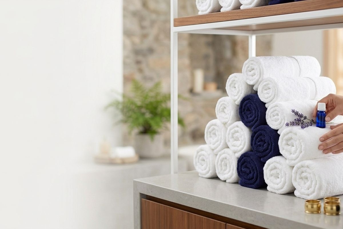 bulk towel laundry faridabad - Cloud Dhobi team at work