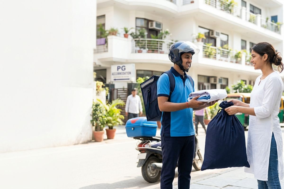 pg and hostel laundry in ghaziabad - Cloud Dhobi featured image